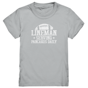 Lineman Serving Pancakes - Kids Premium Shirt
