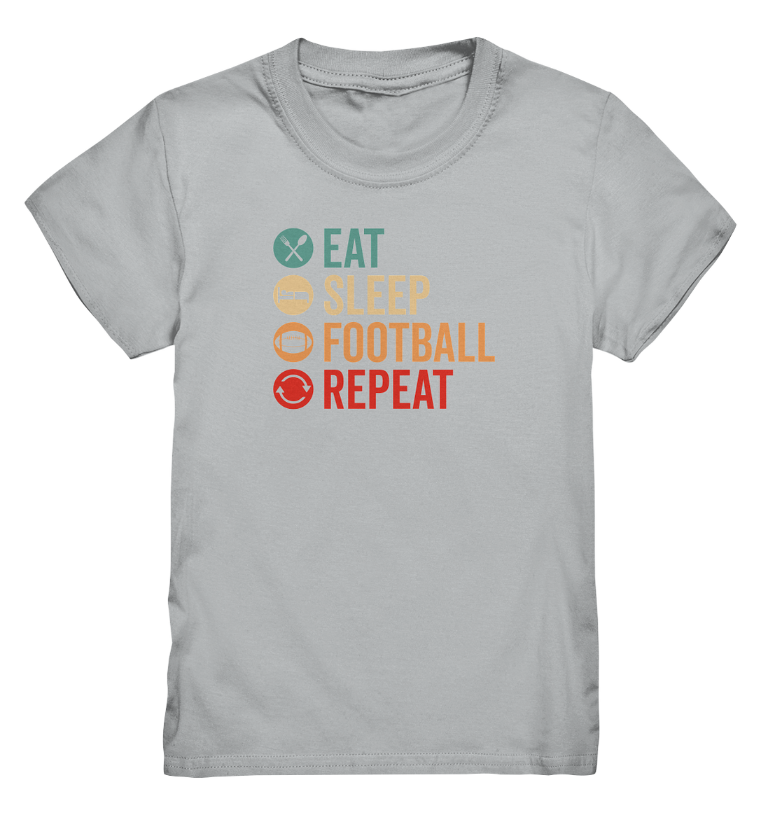 Eat Sleep Football Repeat - Kids Premium Shirt