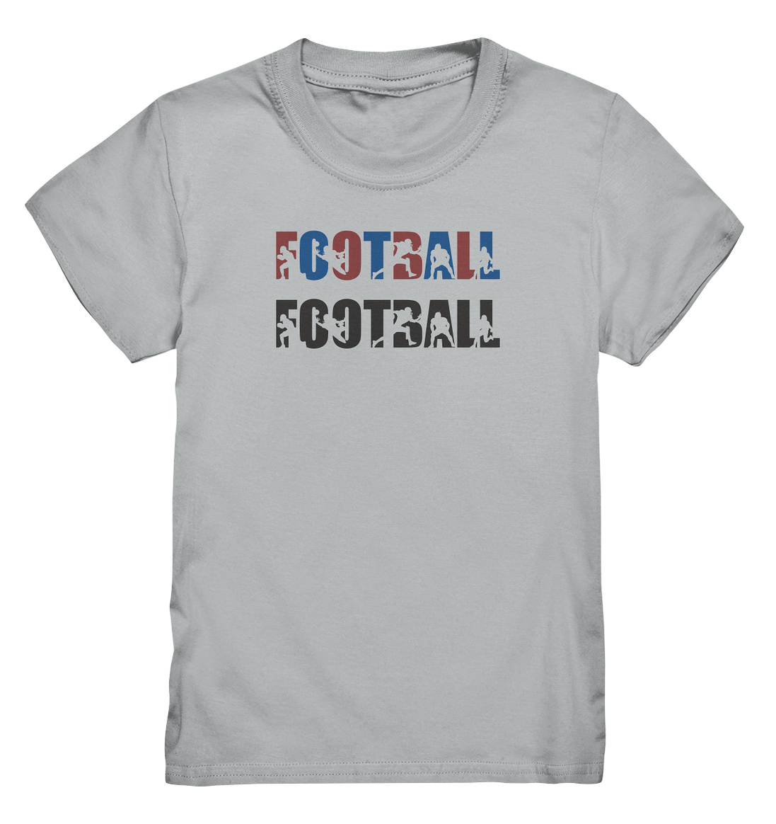 Football Silhouette - Kids Premium Shirt