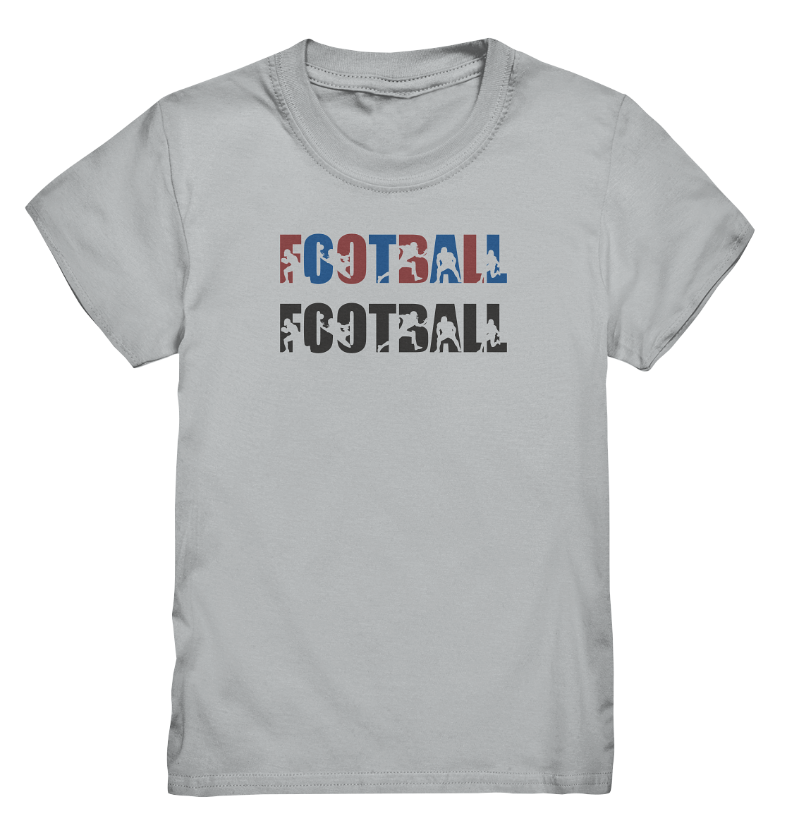 Football Silhouette - Kids Premium Shirt