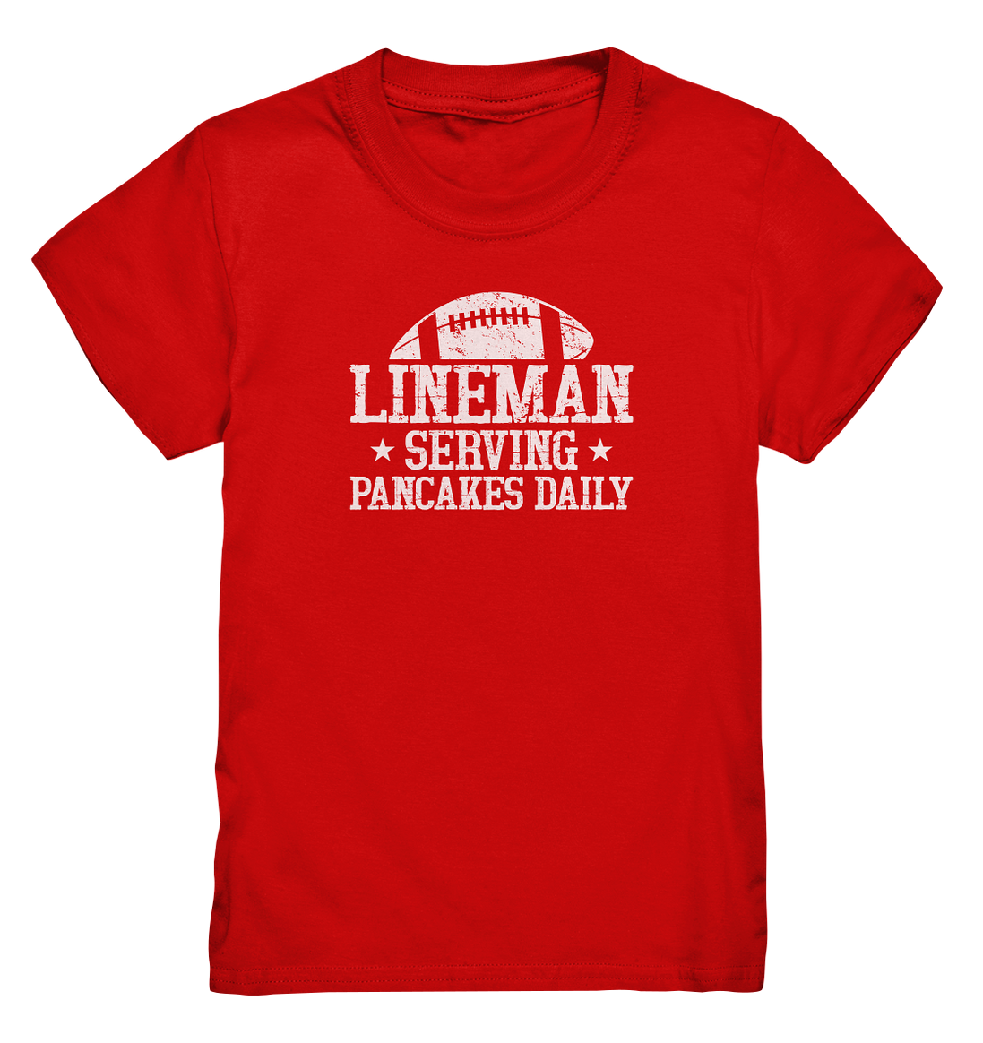 Lineman Serving Pancakes - Kids Premium Shirt