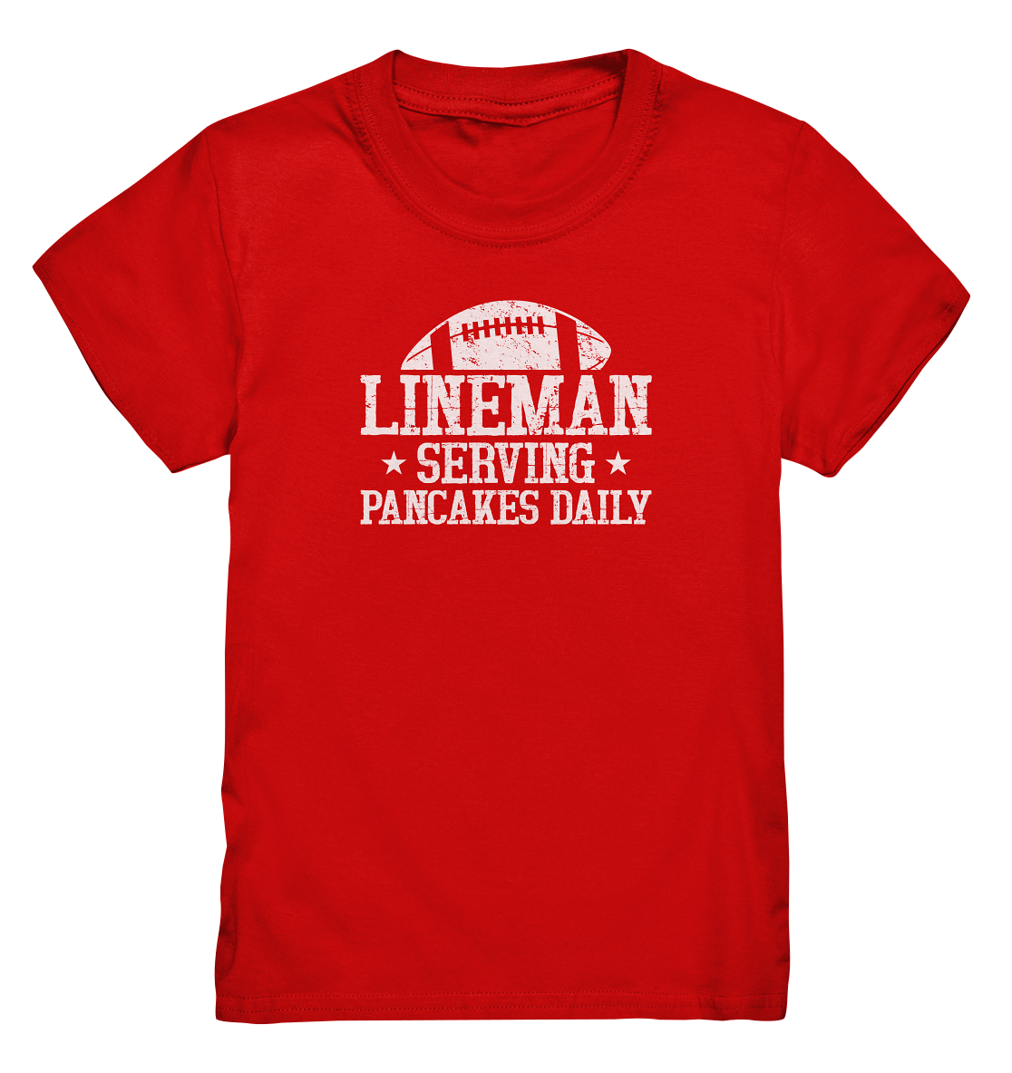 Lineman Serving Pancakes - Kids Premium Shirt
