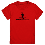 Playoff Flag Football  Women black  - Kids Premium Shirt