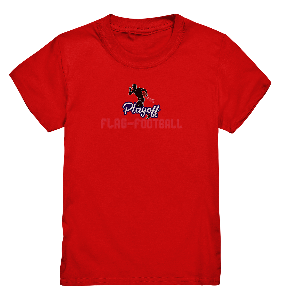 Playoff Flag Football  Men red - Kids Premium Shirt