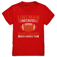 Lineman Quarterback Heroes - Kids Premium Shirt