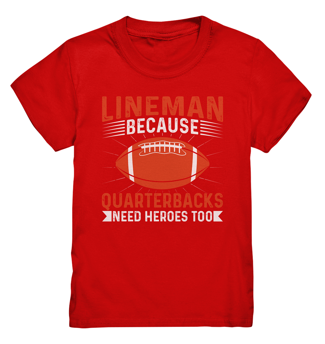 Lineman Quarterback Heroes - Kids Premium Shirt