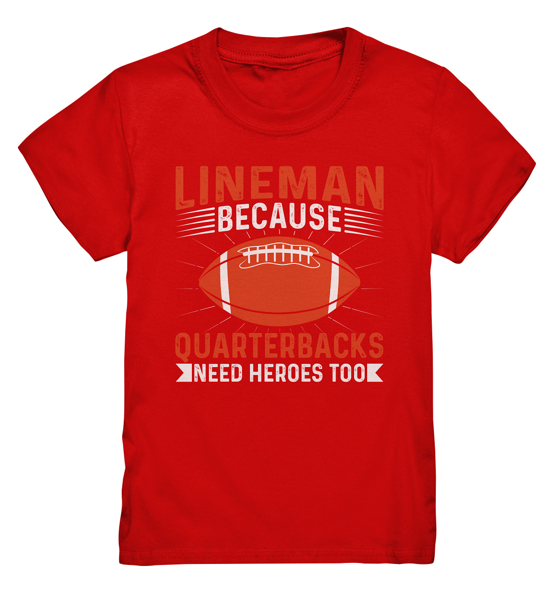 Lineman Quarterback Heroes - Kids Premium Shirt