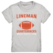 Lineman Quarterback Heroes - Kids Premium Shirt