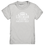 Lineman Serving Pancakes - Kids Premium Shirt