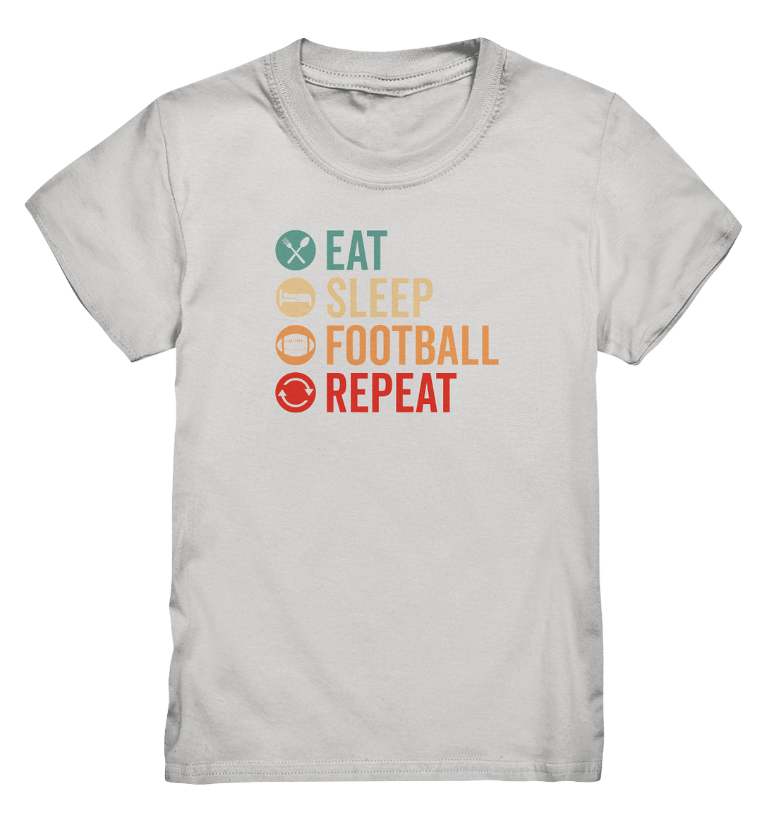 Eat Sleep Football Repeat - Kids Premium Shirt