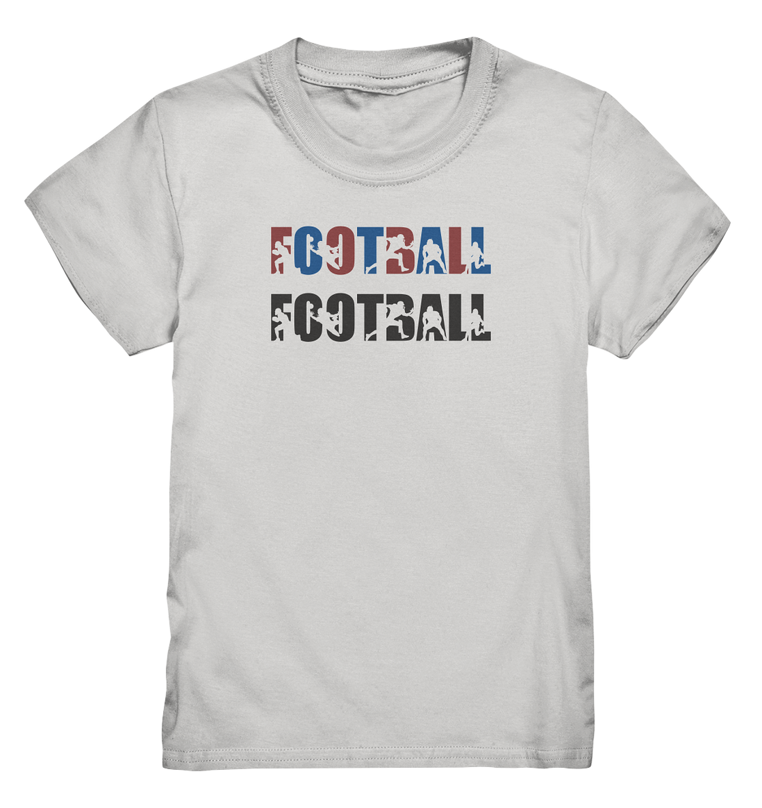 Football Silhouette - Kids Premium Shirt