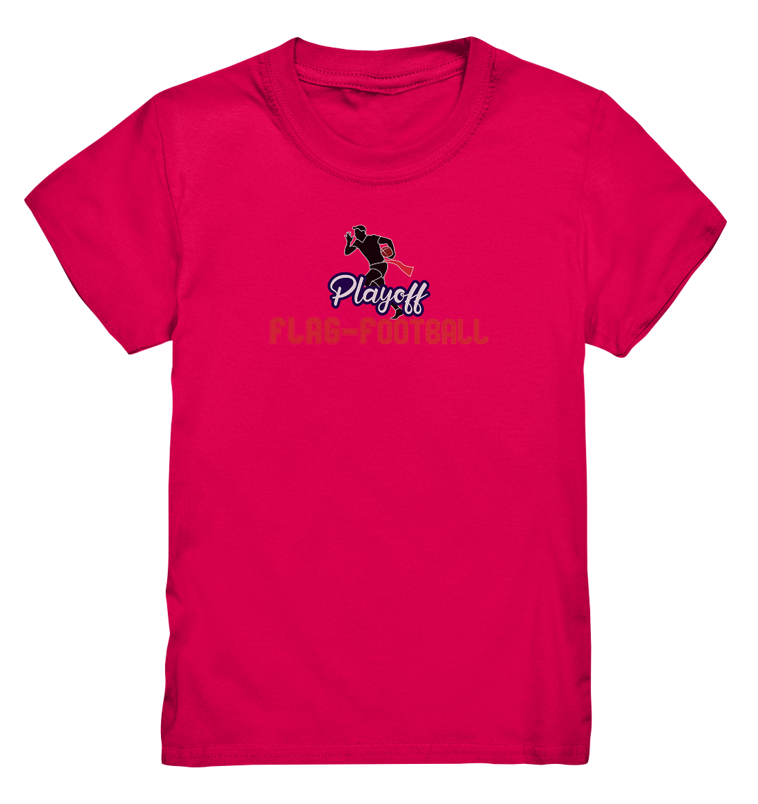 Playoff Flag Football  Men red - Kids Premium Shirt