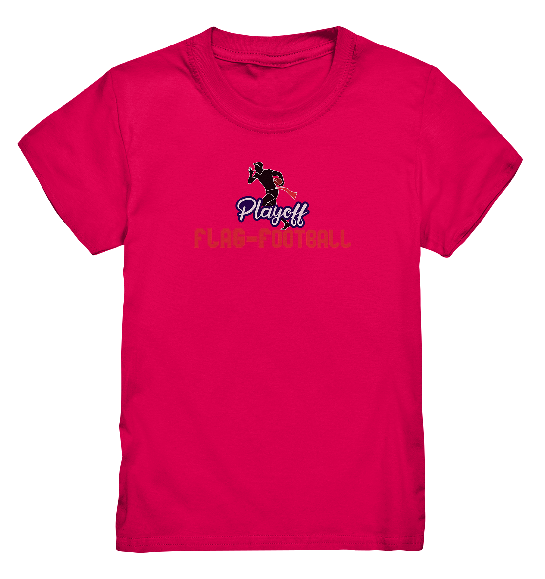 Playoff Flag Football  Men red - Kids Premium Shirt