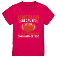 Lineman Quarterback Heroes - Kids Premium Shirt