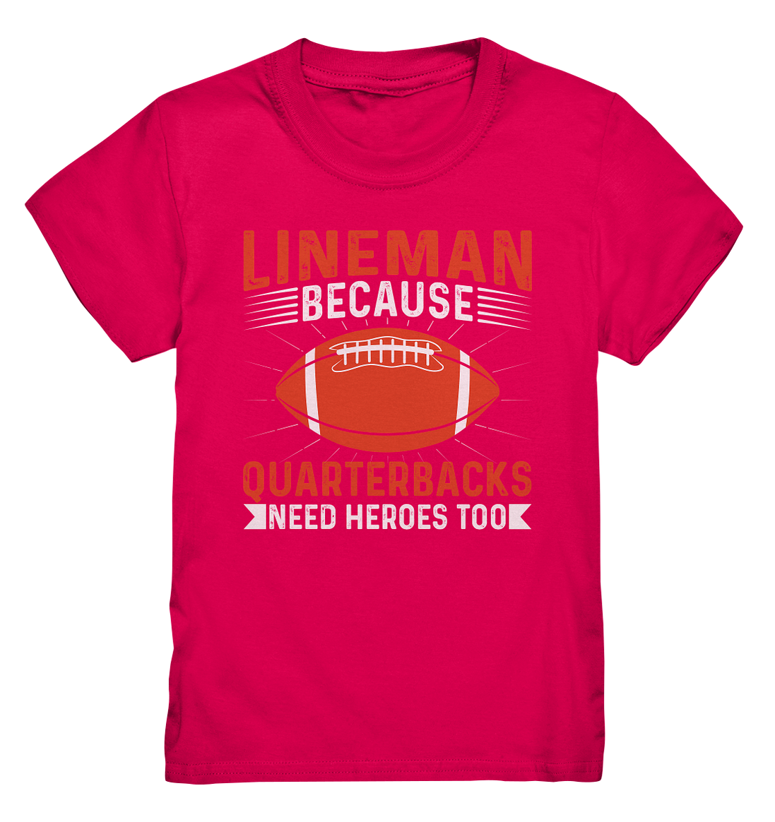 Lineman Quarterback Heroes - Kids Premium Shirt