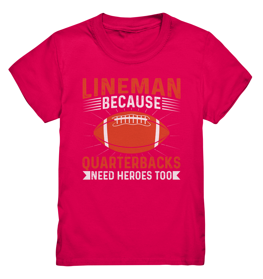 Lineman Quarterback Heroes - Kids Premium Shirt