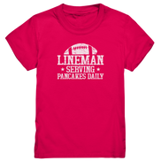 Lineman Serving Pancakes - Kids Premium Shirt