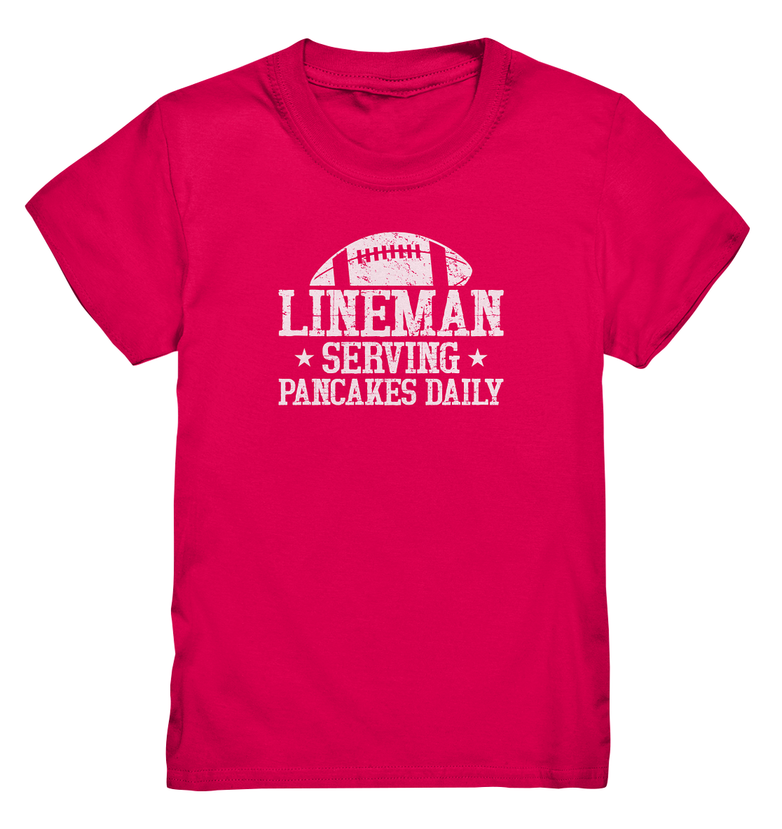 Lineman Serving Pancakes - Kids Premium Shirt