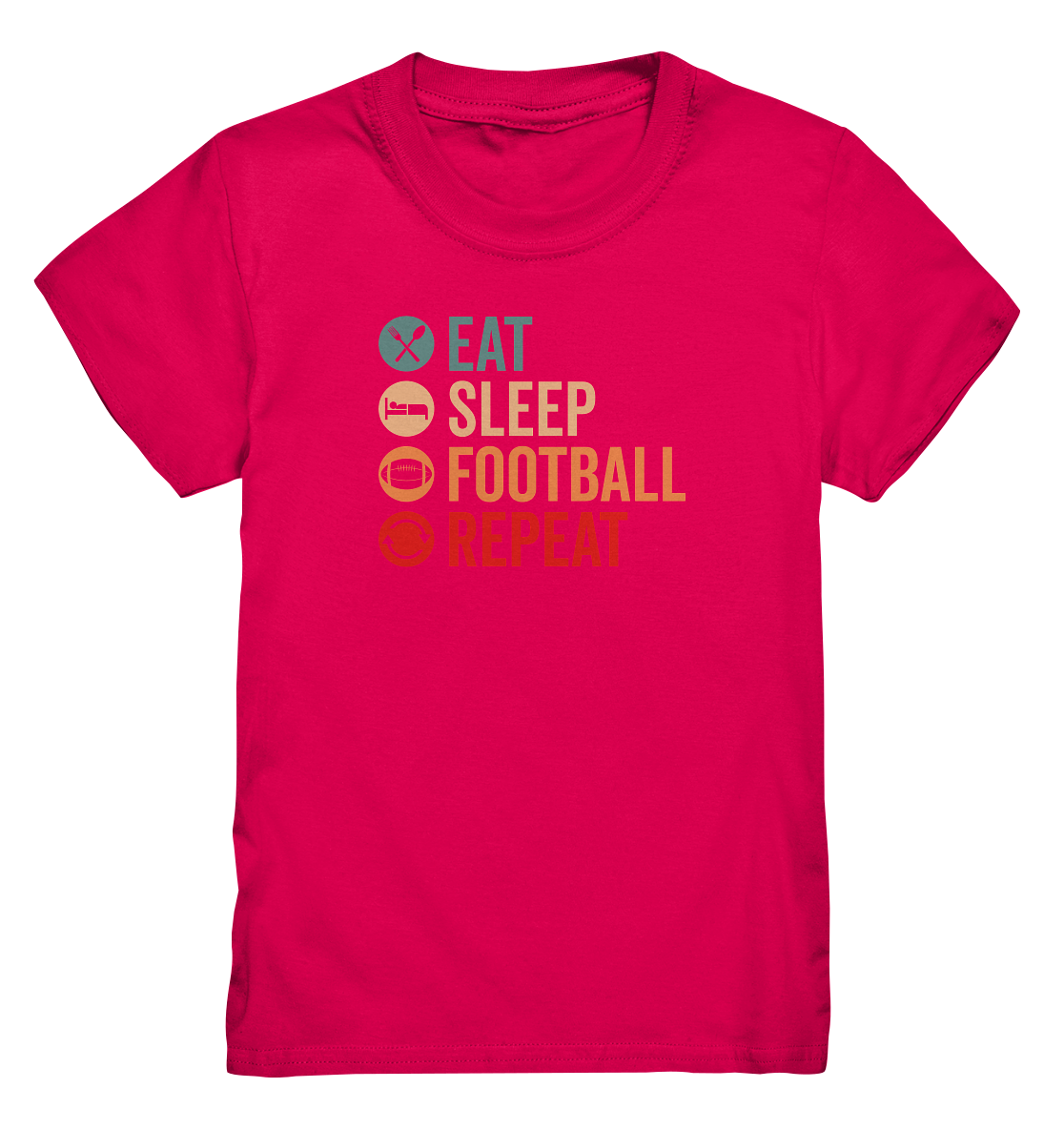 Eat Sleep Football Repeat - Kids Premium Shirt