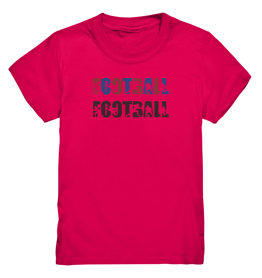 Football Silhouette - Kids Premium Shirt