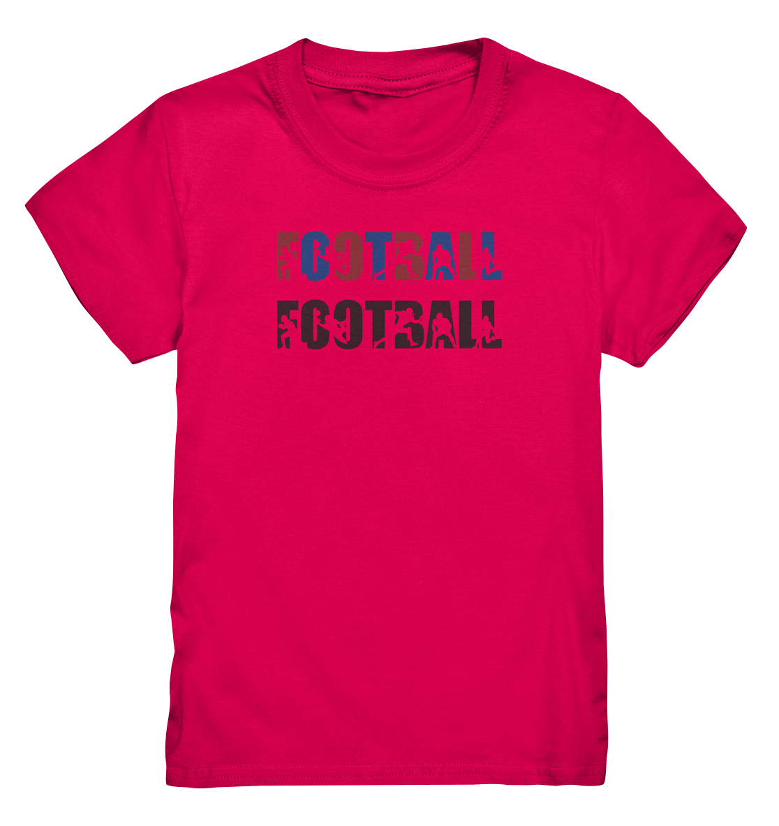 Football Silhouette - Kids Premium Shirt