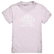 Lineman Serving Pancakes - Kids Premium Shirt