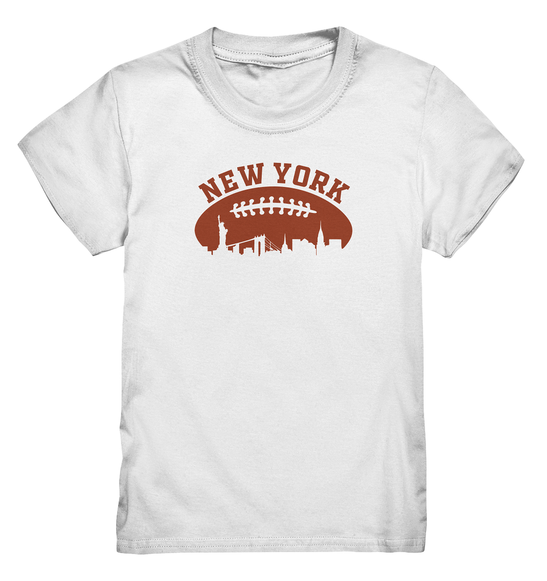 New York Football Silhoutte  - Kids Premium Shirt
