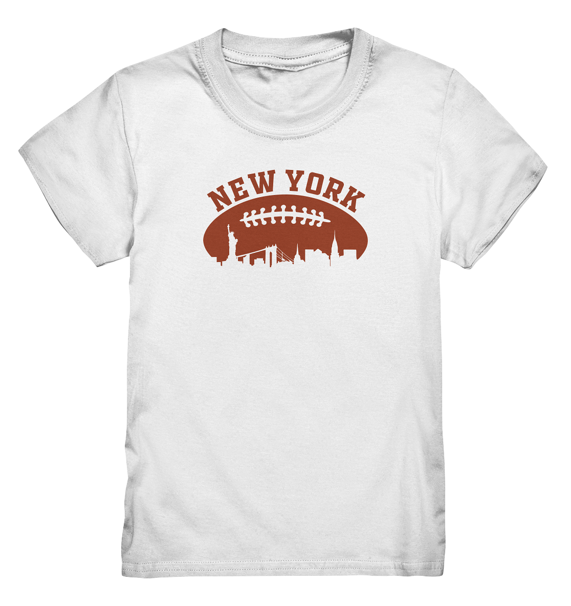 New York Football Silhoutte  - Kids Premium Shirt