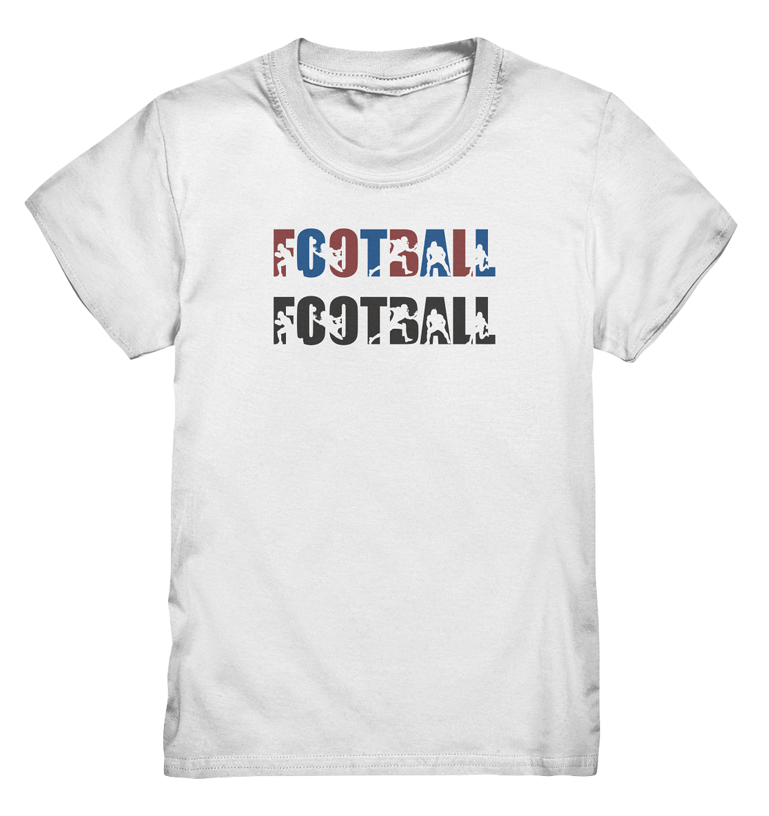 Football Silhouette - Kids Premium Shirt