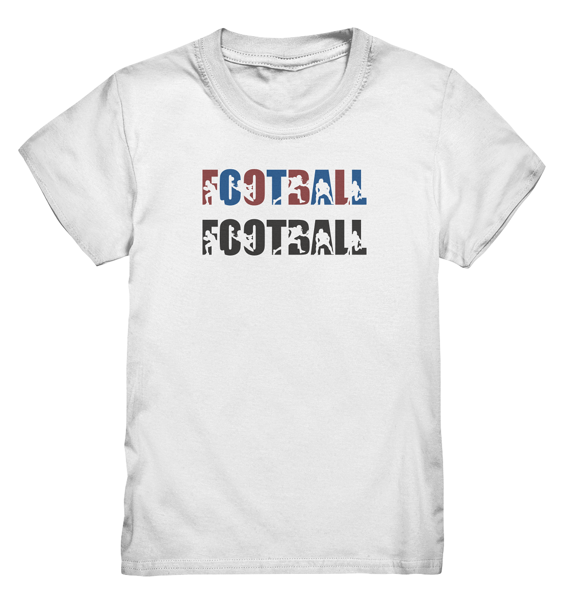 Football Silhouette - Kids Premium Shirt