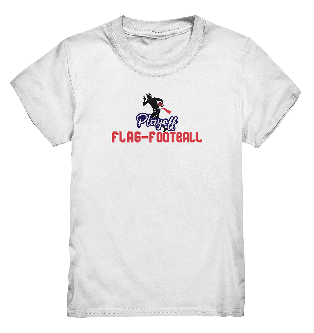 Playoff Flag Football  Men red - Kids Premium Shirt