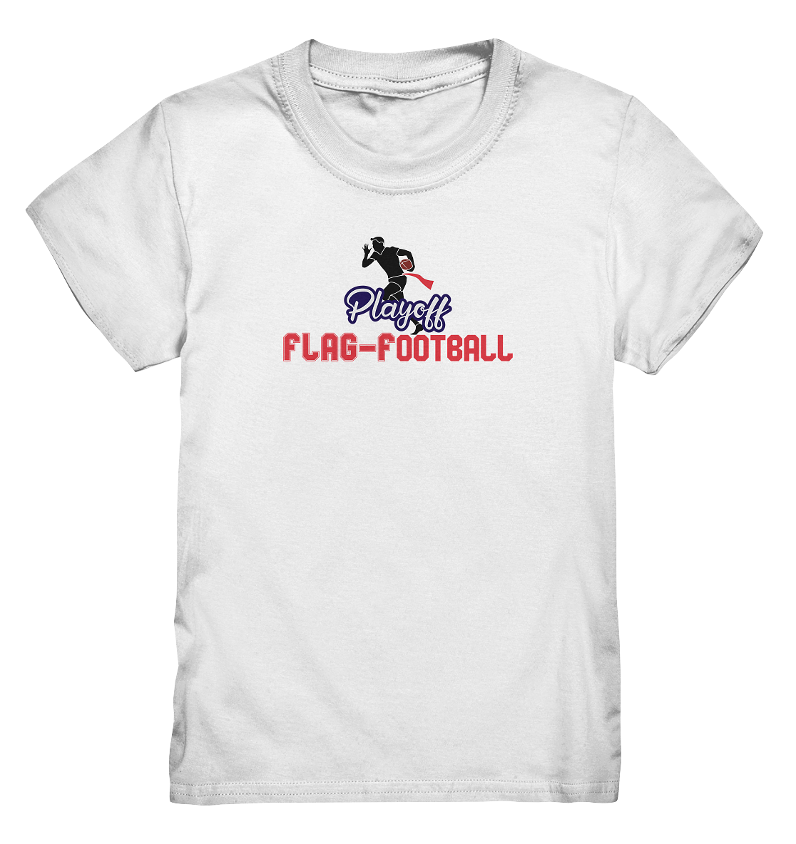 Playoff Flag Football  Men red - Kids Premium Shirt