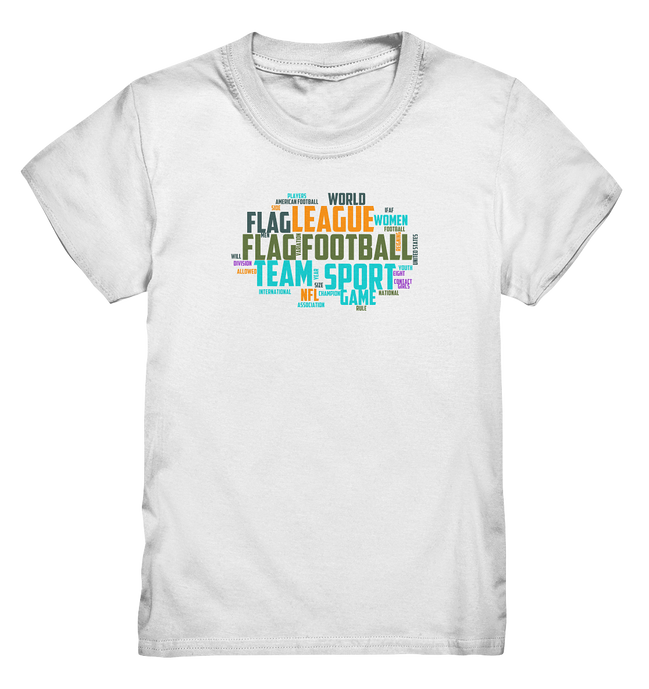 Flag Football Word Bubble - Kids Premium T-Shirt