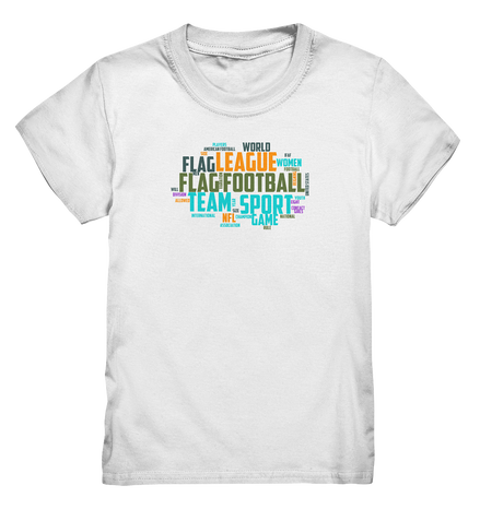Flag Football Word Bubble - Kids Premium Shirt