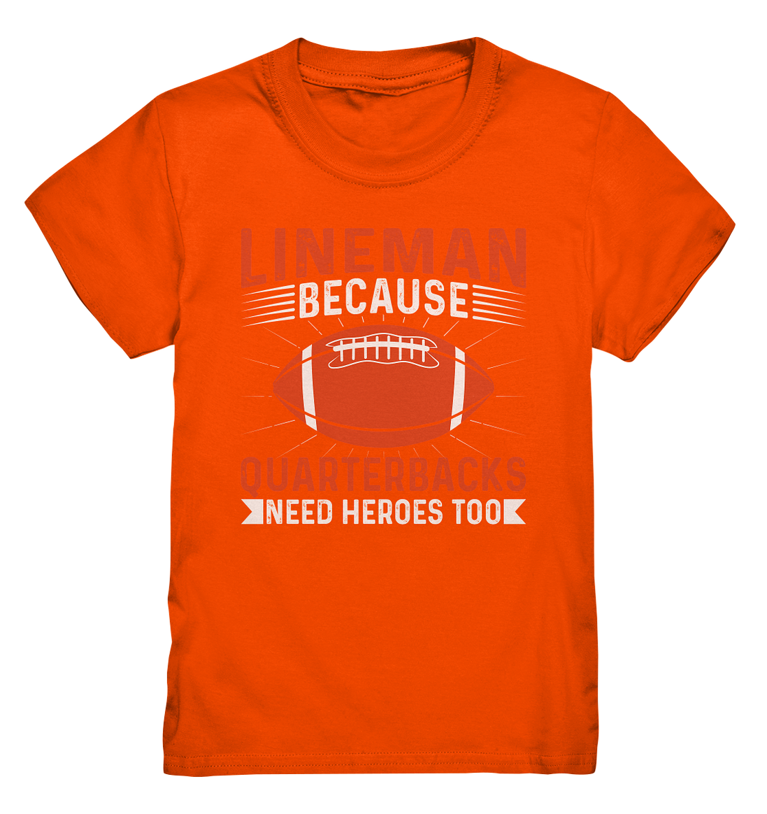 Lineman Quarterback Heroes - Kids Premium Shirt