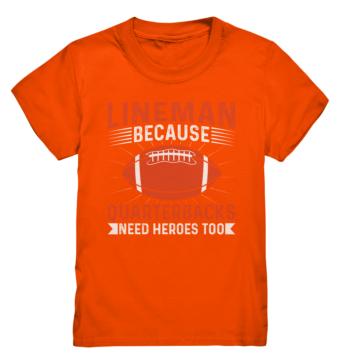 Lineman Quarterback Heroes - Kids Premium Shirt