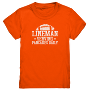 Lineman Serving Pancakes - Kids Premium Shirt