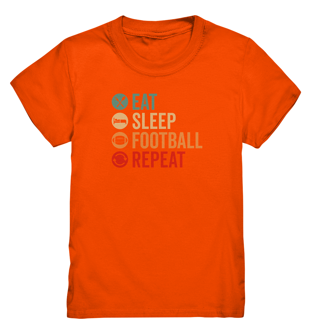 Eat Sleep Football Repeat - Kids Premium Shirt