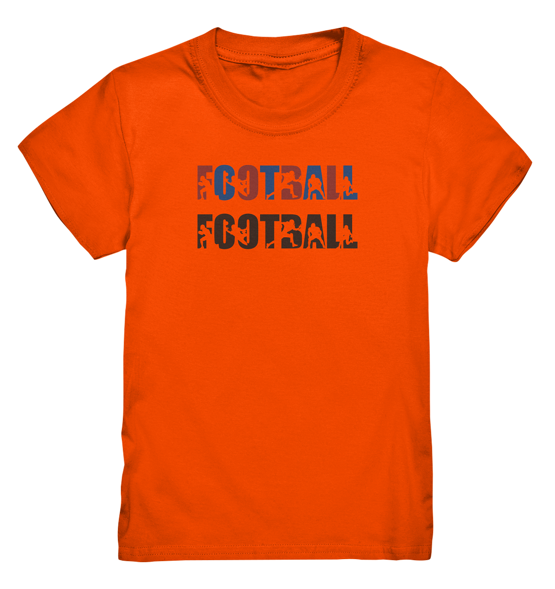 Football Silhouette - Kids Premium Shirt