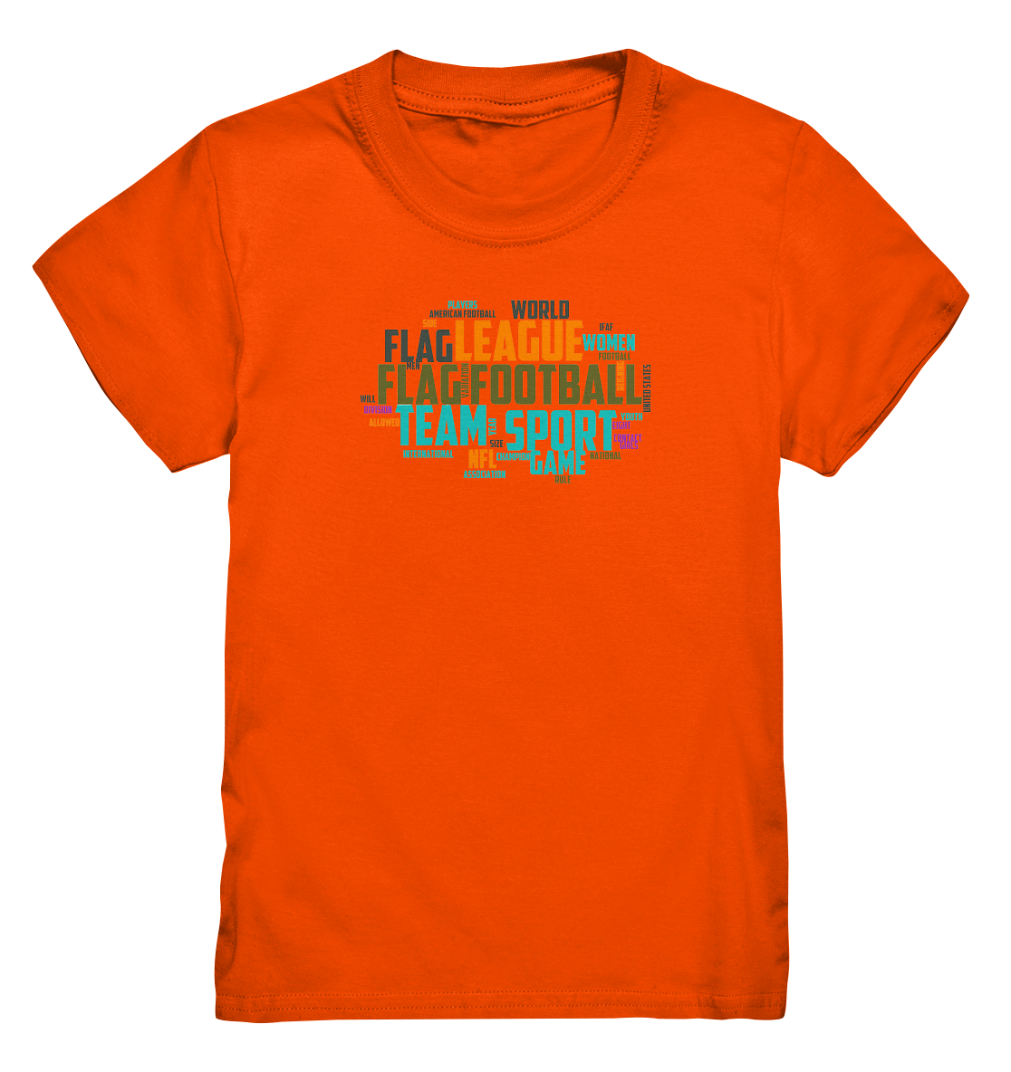 Flag Football Word Bubble - Kids Premium T-Shirt