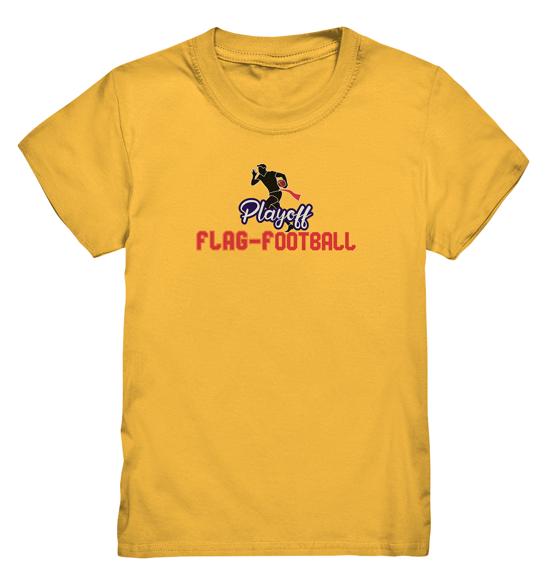 Playoff Flag Football  Men red - Kids Premium Shirt