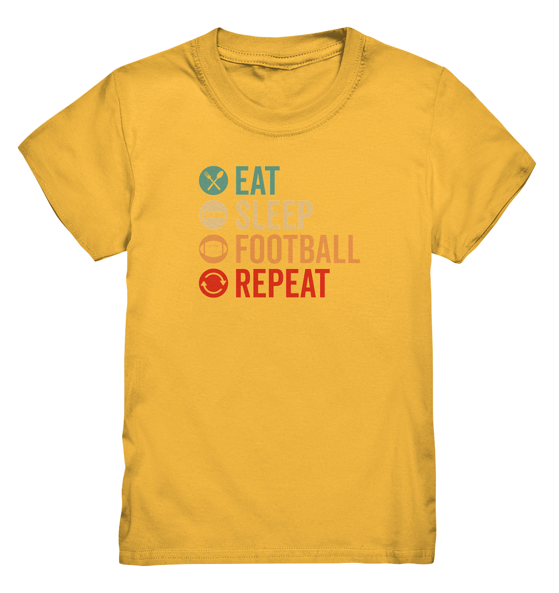Eat Sleep Football Repeat - Kids Premium Shirt