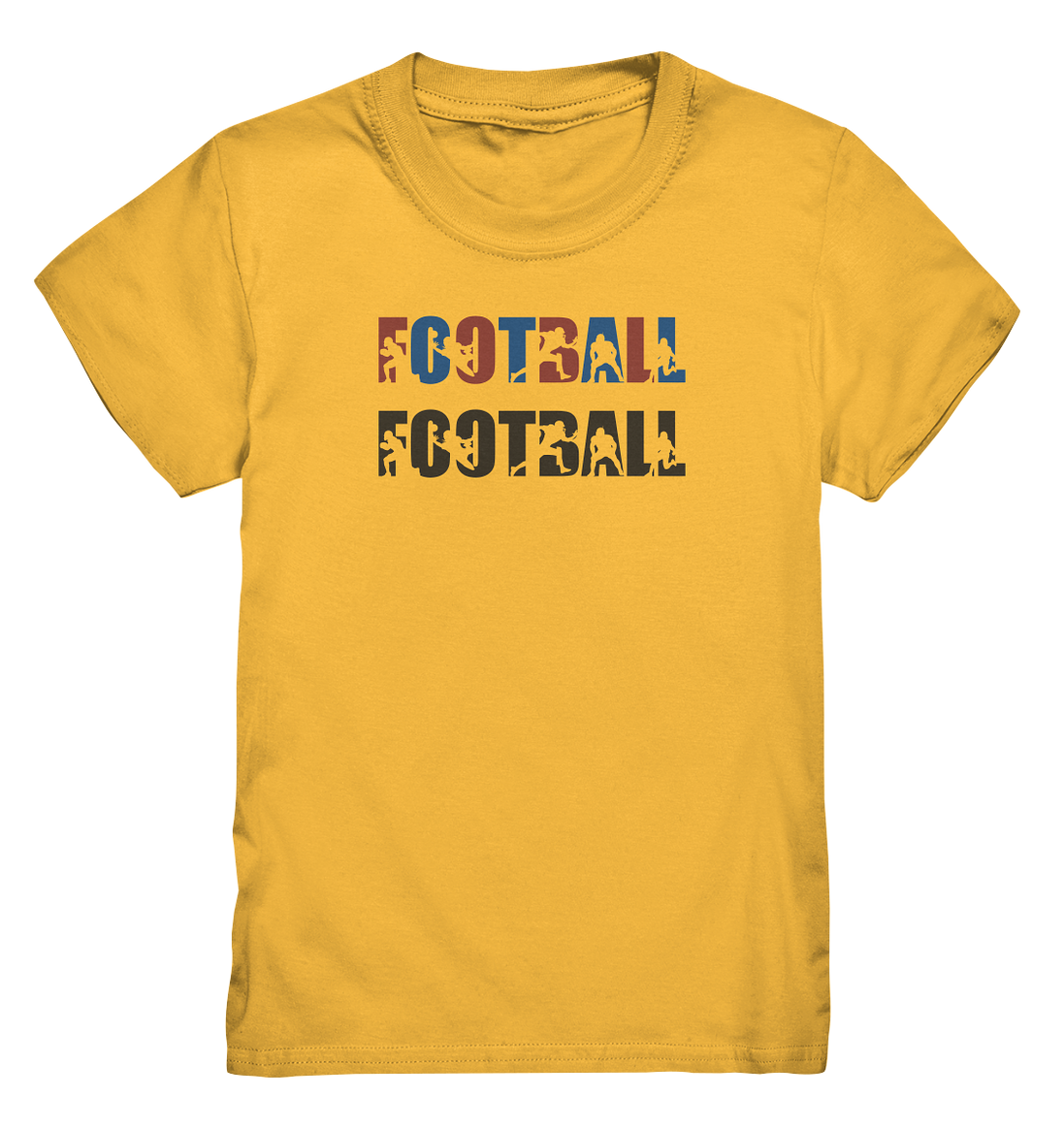 Football Silhouette - Kids Premium Shirt