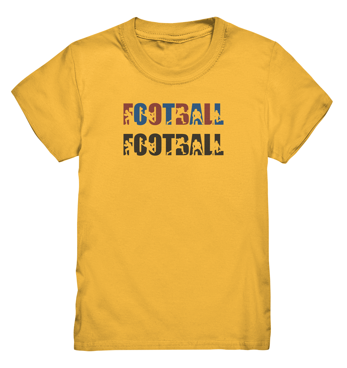 Football Silhouette - Kids Premium Shirt