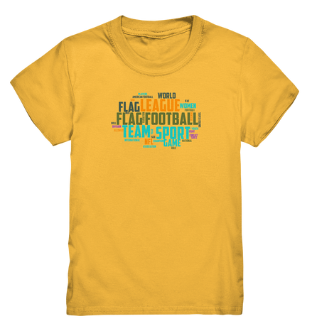 Flag Football Word Bubble - Kids Premium Shirt