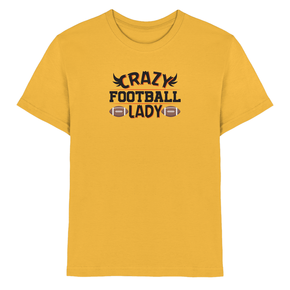 Crazy Football Lady - Kids Premium Shirt