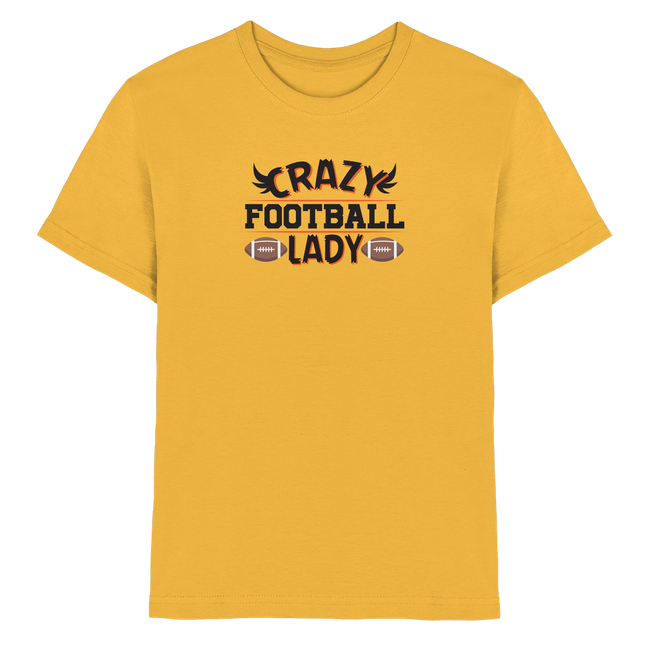 Crazy Football Lady - Kids Premium Shirt