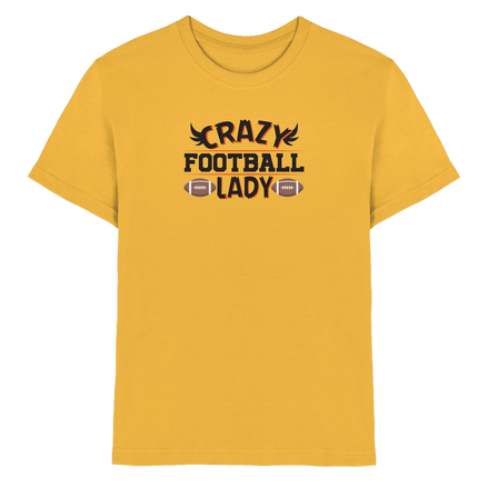 Crazy Football Lady - Kids Premium Shirt