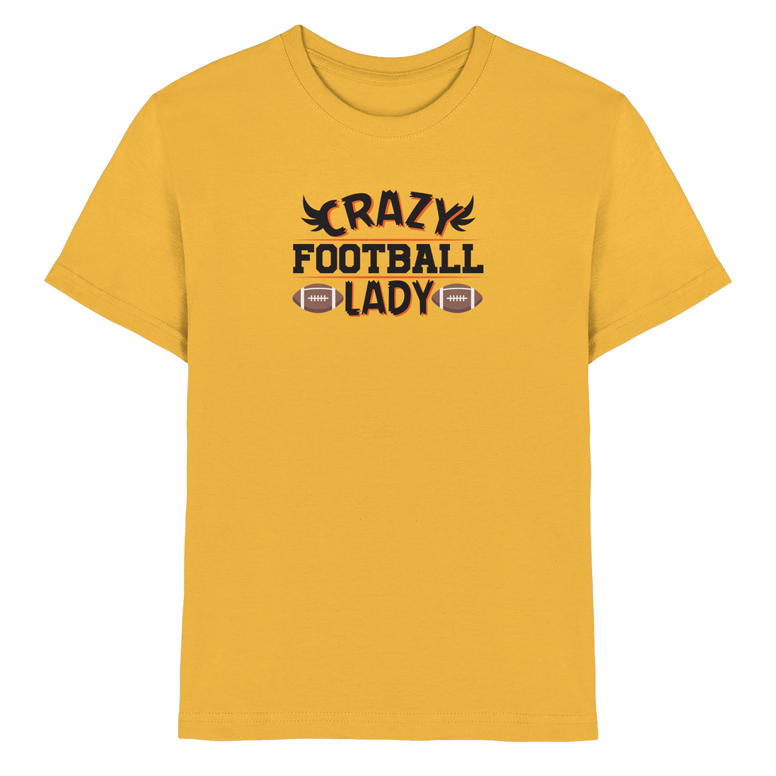 Crazy Football Lady - Kids Premium Shirt