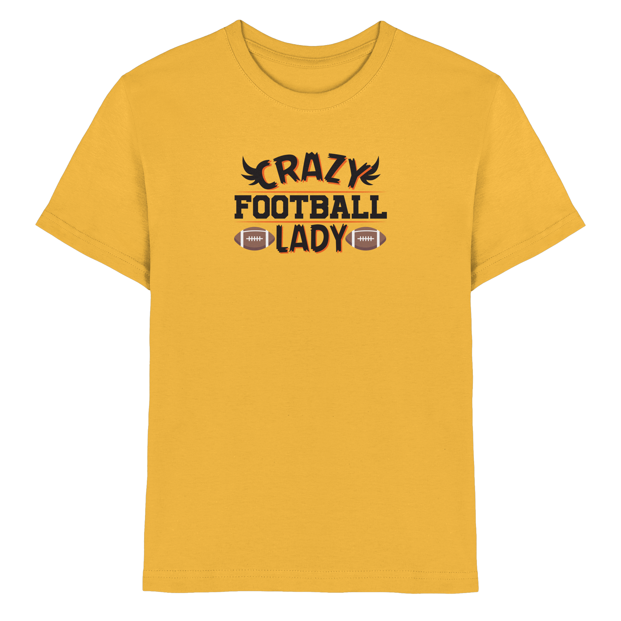 Crazy Football Lady - Kids Premium Shirt
